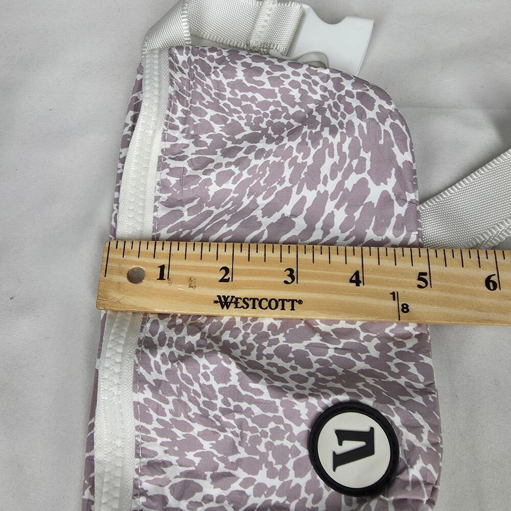 ALOHA COLLECTION x VUORI BELT BAG - COATED TYVEK - LAVENDER PRINT - 8.5" - Picture 10 of 11
